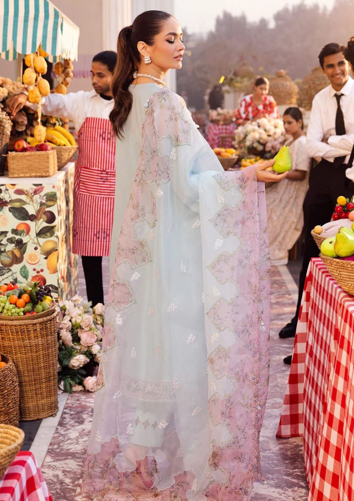 SARDINIA | Unstitched | Luxury Lawn 3 Piece Embroidered Dress - QHF0041