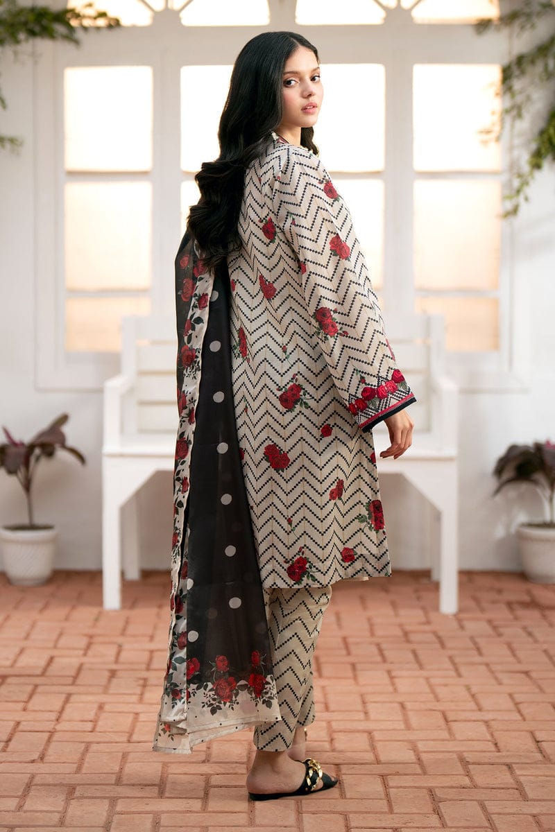 Lime Light | Unstitched | Luxury Lawn 3 Piece Printed Dress - QHF0081