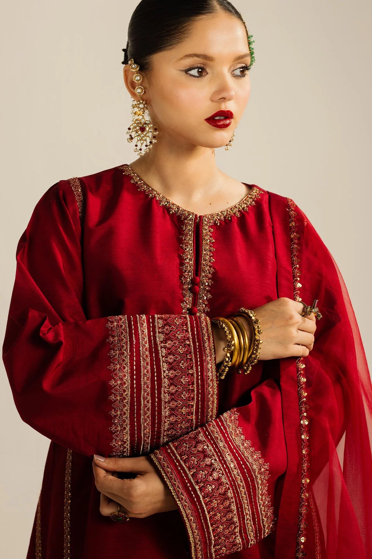 Zara Shahjahan | Unstitched | Luxury Lawn 3 Piece Embroidered Dress - QHF0014