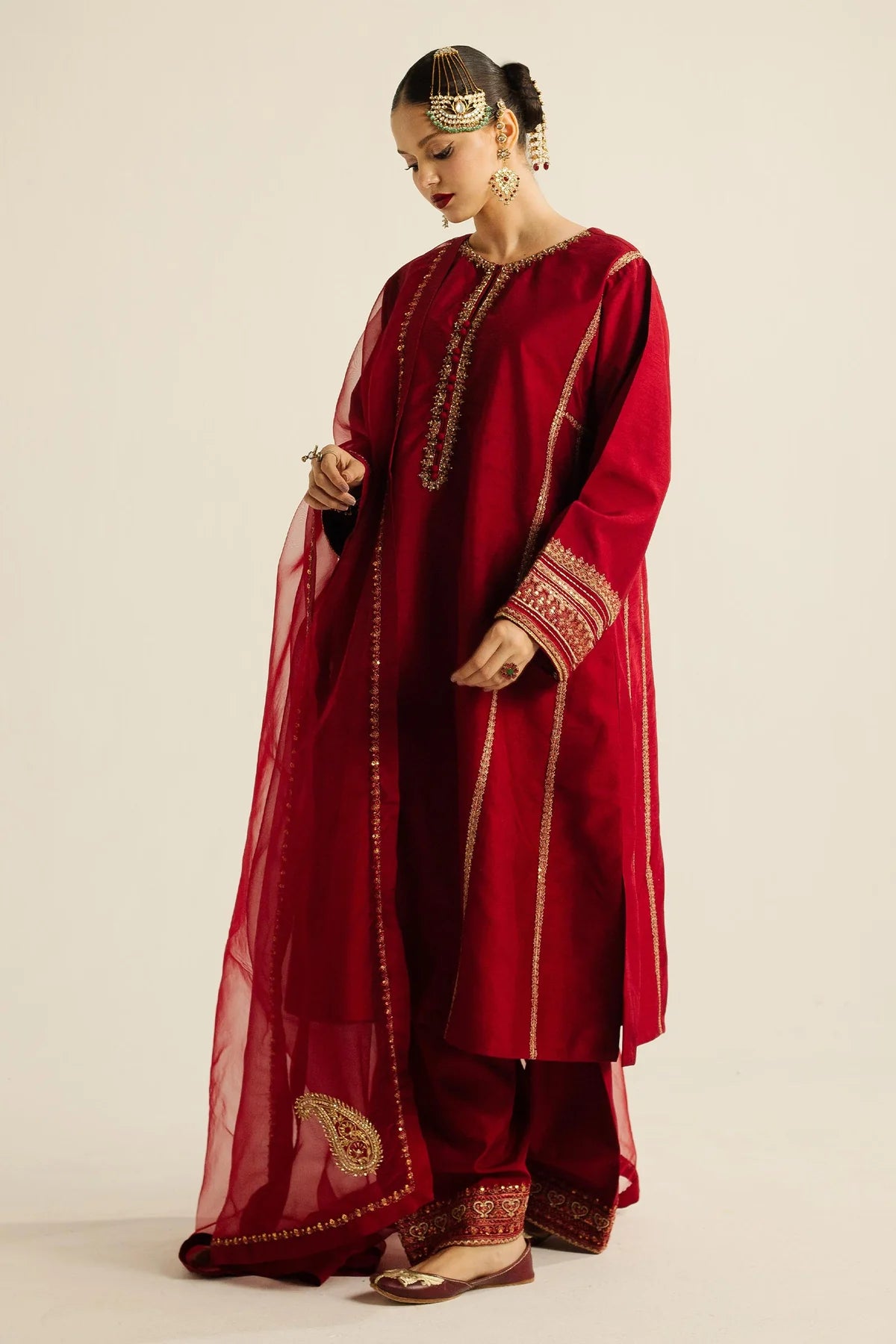 Zara Shahjahan | Unstitched | Luxury Lawn 3 Piece Embroidered Dress - QHF0014