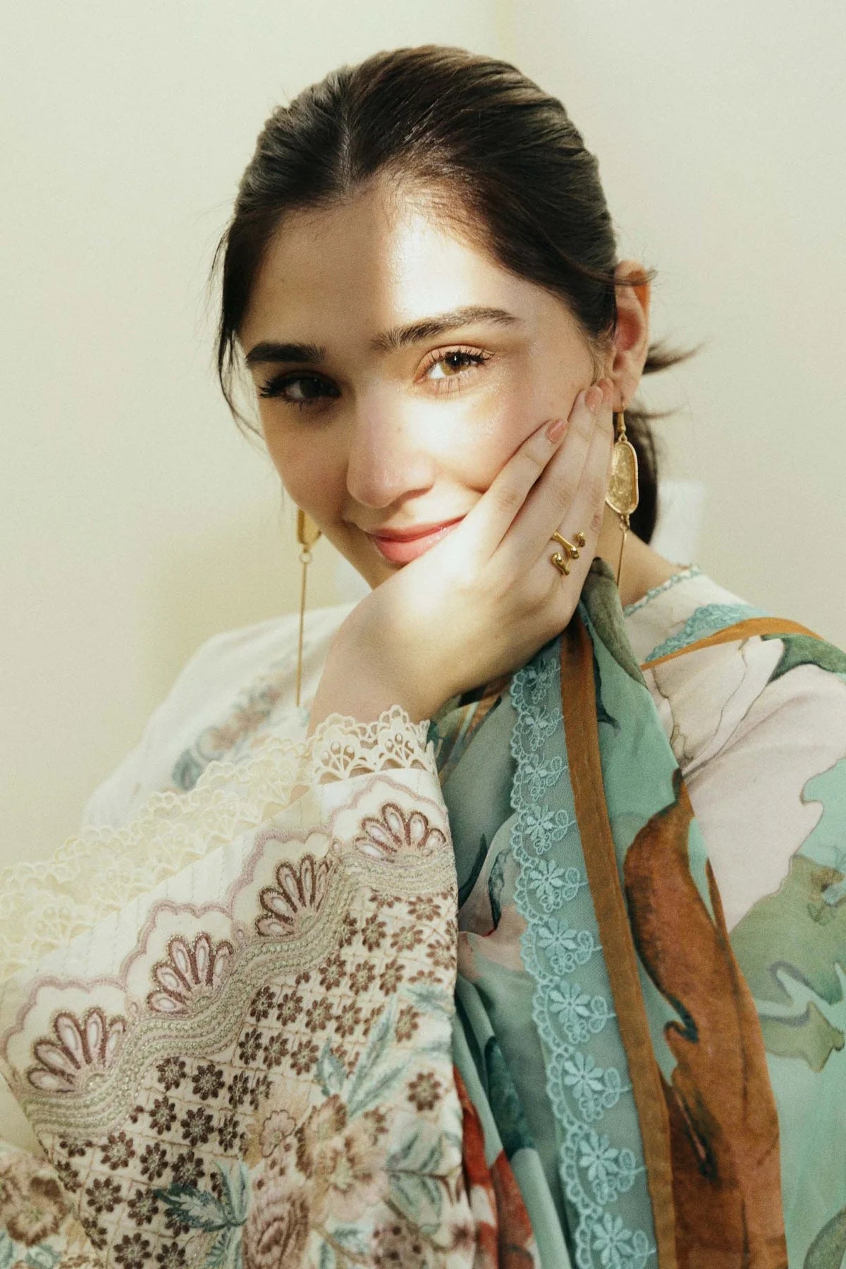 Zara Shahjahan | Unstitched | Luxury Lawn 3 Piece Embroidered Dress - QHF0019